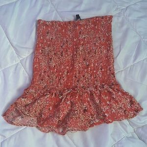 Coral Mini Skirt